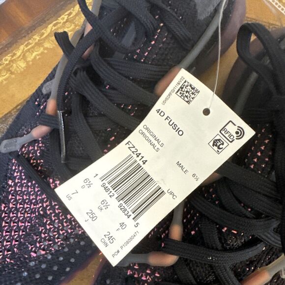 $200 Adidas 4D Fusion Primeknit Black Orange Pink FZ2414 Men's 6.5 & 8 🔥 - Picture 2 of 8